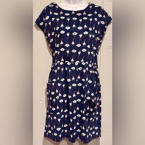 Pou Dou Dou Floral Print Dress with Pockets